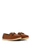 Women's Tan Buckle Loafer, Winter Shoes 25Afe1451Ft - 3