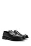 Men's Black Genuine Leather Classic Loafer, Winter Shoes 25Wfd750518 - 3