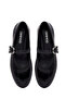 Women's Black Buckle Patent Leather Genuine Leather Ballerina Shoes 25Afd201516 - 7