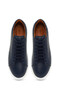 Men's Navy Blue Lace-Up Thick Sole Genuine Leather Sneaker, Winter Sports Shoes 25Wfd8240Ft - 7