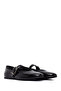 Women's Black Buckle Patent Leather Genuine Leather Ballerina Shoes 25Afd201516 - 3