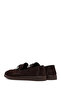 Women's Brown Buckle Suede Genuine Leather Loafer, Winter Shoes 25Afd204210 - 5