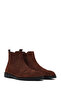 Men's Brown Suede Leather Chelsea Boots 25Wfd702110 - 2