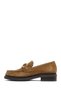 Women's Tan Buckle Suede Genuine Leather Masculine Loafer, Winter Shoes 25Afd183810 - 2