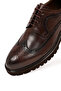 Men's Brown Lace-Up Thick Sole Leather Casual Shoes 25Wfd605818 - 8
