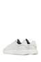 Men's White Lace-Up Thick Soled Genuine Leather Sneaker, Winter Sports Shoes 25Wfd675318 - 5