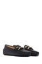 Women's Black Buckle Genuine Leather Loafer, Winter Shoes 25Afd290118 - 3