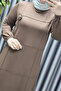 Women's Hijab Plus Size Clothing Ribbed Dress - 6