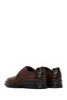 Men's Brown Lace-Up Thick Sole Leather Casual Shoes 25Wfd6326Ft - 5