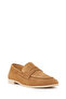 Women's Tan Suede Leather Loafer 24Wfd 350110 - 6