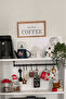 Coffee Corner but First Coffee Wooden Frame - 5