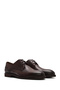 Men's Brown Laced Leather Classic Shoes 25Sfd 602018 - 3