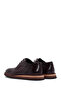 Men's Brown Laced Leather Casual Shoes 25Sfd 704118 - 5