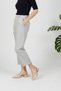 Mary Jane Women's Cream Open Back Pointed Toe Short Block Heels with Baretli Belt Detail
