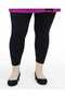 Plus Size Set Full Lycra Lace-Up Trendy Elastic Waist Summer Cycling Collar Style Tights T-Shirt - 5