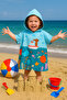 Children's Poncho Beach Towel - Sea Towel - 3