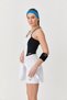 Women's White V-Neck Tights Sports Tennis Dress 0079 - 7