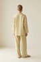 Olive Double-Breasted Closure Relaxed Fit Kimono - 4