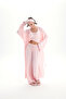 Raina Pembe Kimono Basic Üçlü Takım