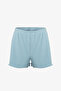 Women's Thin Strap Lace Bow Cotton Shorts Pajamas Set - 4