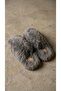 Women's Smoked Closed-Front Extra Long Soft Furry House Slippers 2cm Bynd04 - 5