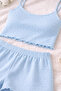 Women's Cotton Rope Strap Shorts Set - 2