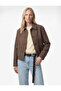 Long Sleeve Pocketed Buttoned Crop Cashmere Jacket - 2