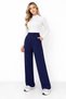 Women’s Hook-and-Loop High-Waist Wide-Leg Palazzo Pants - 2