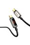 كابل CA-6680 بقدرة 100 واط مزود بخاصية الإيقاف التلقائي، من نوع USB-C إلى USB-C، مع شاشة LED بإضاءة متغيرة، بطول 1.2 متر. - 4