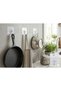 10 Pieces Self Adhesive Single Transparent Hanger with Metal Hooks - 2