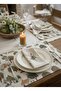 Stain Resistant Digital Print Piece Nature-Inspired Miniature Village Patterned 4 Piece 30X40 cm Placemat - 6