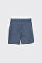 Boy's Stripe Patterned Blue Shorts - 2