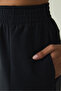 Black High Waist Modal Jogger with Stitching Detail - 4