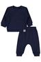 2-Piece Set with Decorative Labels 6-18 Months - Navy Blue - 3
