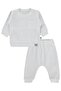 2-Piece Set with Decorative Labels 6-18 Months Set - Ecru - 2