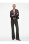 Cotton Pocketed Buttoned Slim Fit Spanish Flare Denim Trousers - Flare Jeans - 3