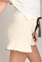 Bloom Knitted Short Sleeve T-Shirt Shorts Set Pajama Set - Yellow - 4