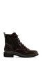 326046R.Z 5Pr Claret Red Women's Flat Boots