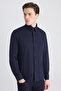 Ds Damat Slim Fit Navy Blue Knitted Shirt - 4