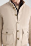 Ds Damat Regular Fit Beige Plain Coat - 7