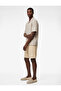 Cotton Pocketed Embroidered Waist Tie Shorts
