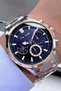 Men's Wristwatch 3 Atm Water Resistant Silver Color Steel Band Cbk641 - 3