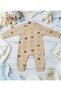 Dog Patterned Baby Jumpsuit Without Booties – 3 Months 6 Months 9 Months Baby Boy Snap-On Jumpsuit - 2