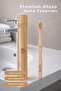 Natural 100% Bamboo Medium Hardness Toothbrush – Eco-Friendly & Comes with Wooden Box - 5