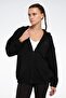 New Id Reg Fz Black Women's Tracksuit Top