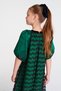 Green Balloon Sleeve Dress - 7
