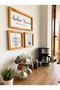 Turkish Kitchen, Tea, Coffee Corner, Let's Give a Coffee Break, Wooden Framed Painting Set - 2