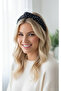 Mini Polka Dot Patterned Knotted Satin Crown - for Adults