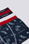 Boy's Pigment Printed Winter Regular Fit Navy Blue Boxer Us1372-C-V1 - 2