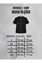 Unisex Oversized Cotton Printed Black Short Sleeve Basic T-Shirt - 5